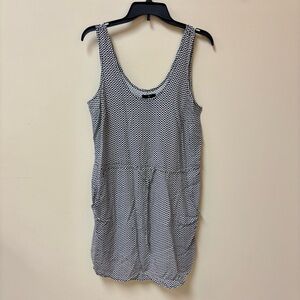 Gap Women's Black And White Short Drawstring Waist Sheath Dress Size M NWT